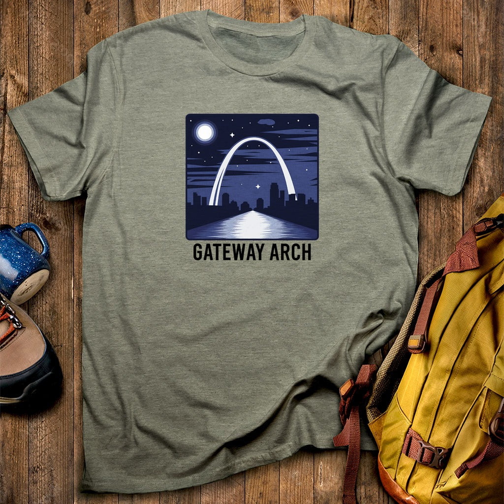 Gateway Arch at Night T-Shirt