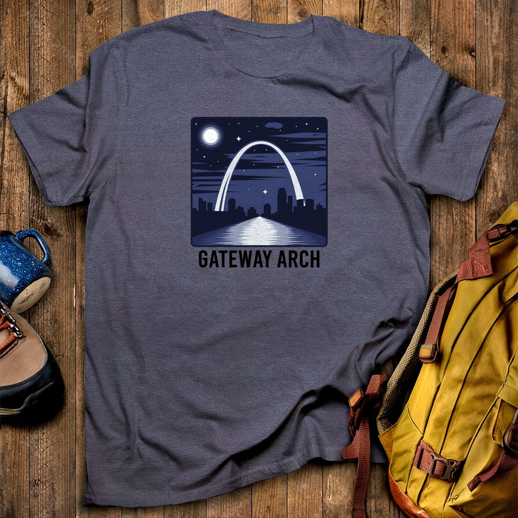 Gateway Arch at Night T-Shirt