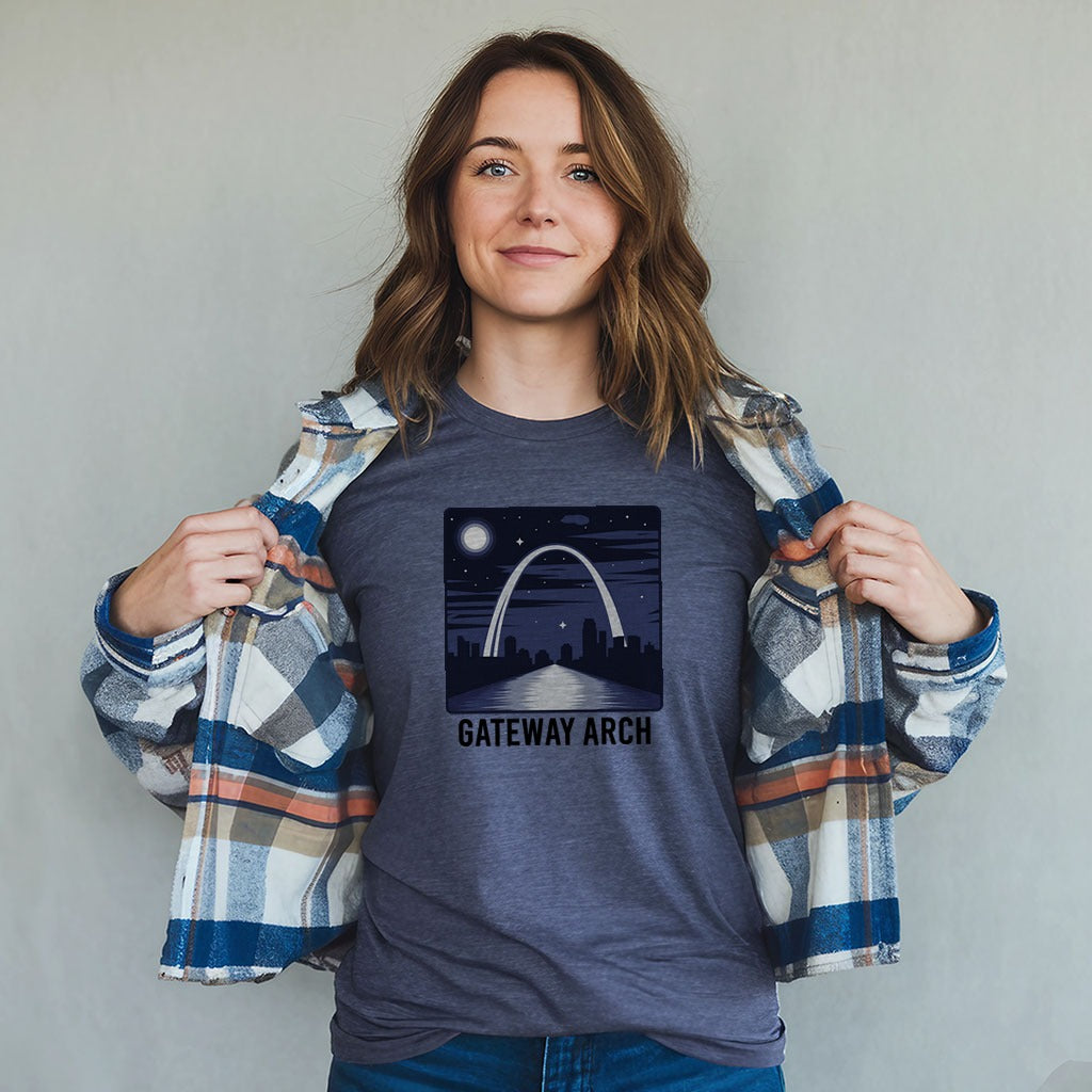 Gateway Arch at Night T-Shirt
