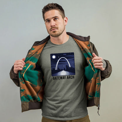 Gateway Arch at Night T-Shirt