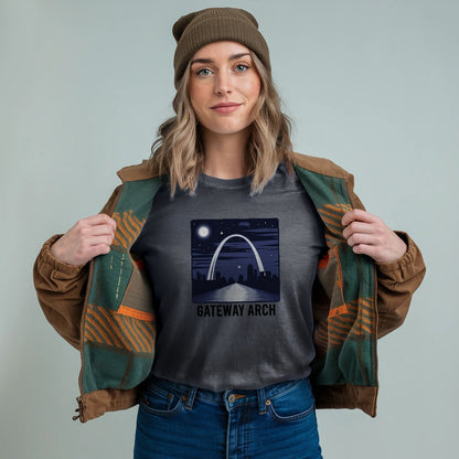 Gateway Arch at Night T-Shirt