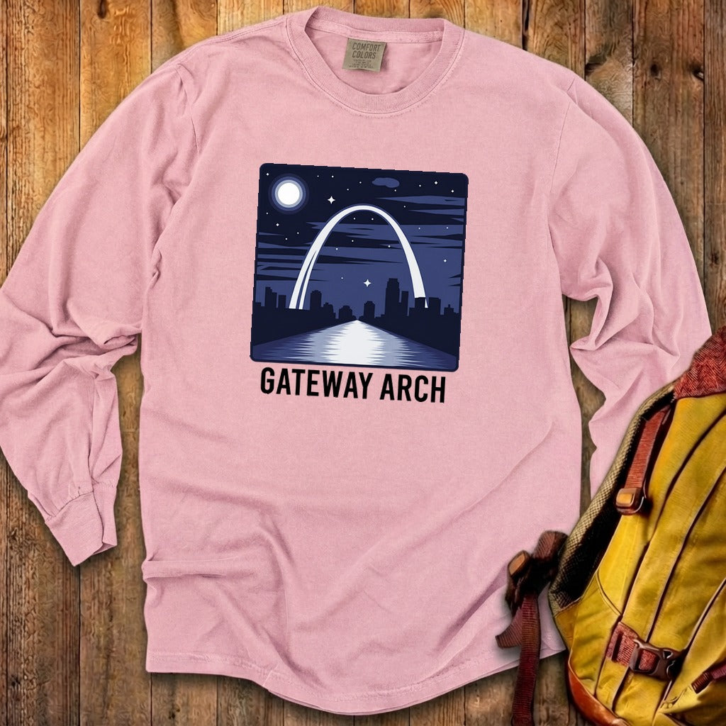 Gateway Arch at Night Premium Long Sleeve