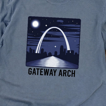 Gateway Arch at Night Premium Long Sleeve
