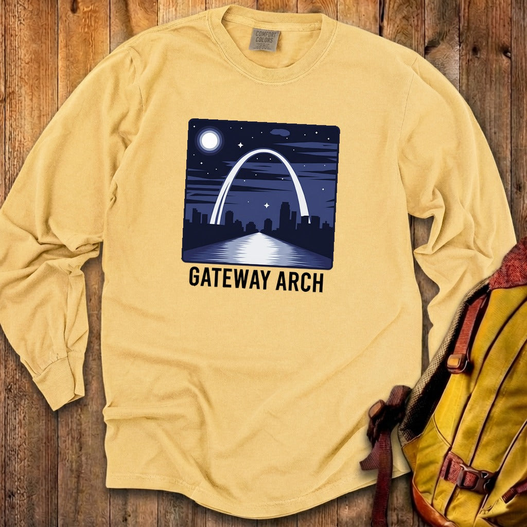 Gateway Arch at Night Premium Long Sleeve