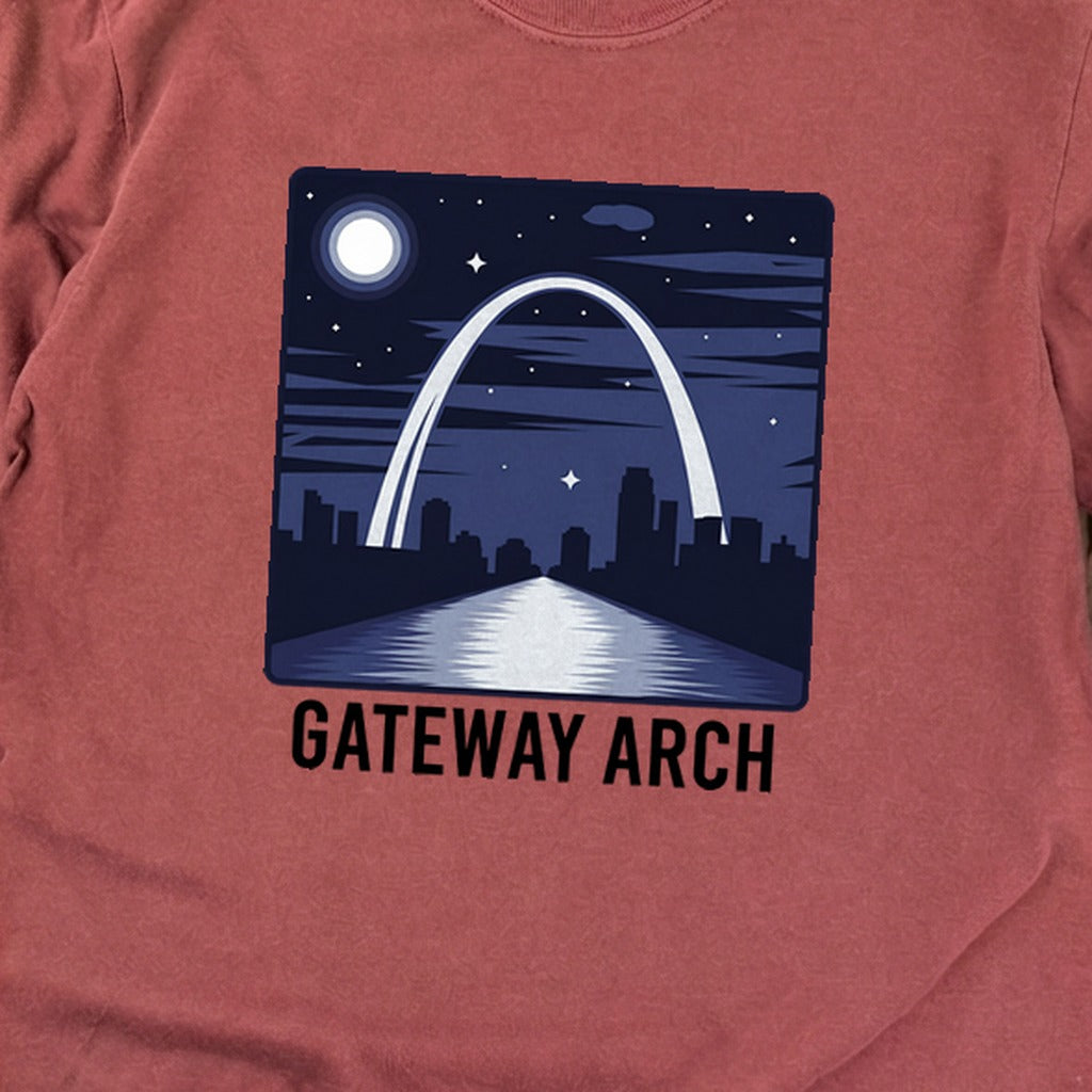 Gateway Arch at Night Premium Long Sleeve
