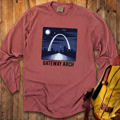 Gateway Arch at Night Premium Long Sleeve