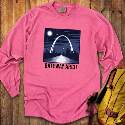 Gateway Arch at Night Premium Long Sleeve