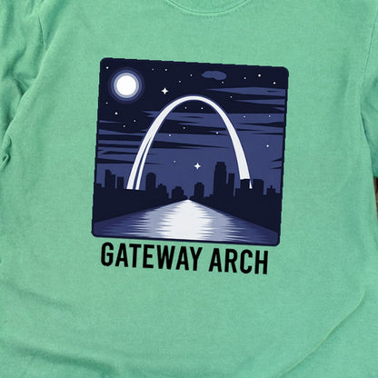 Gateway Arch at Night Premium Long Sleeve