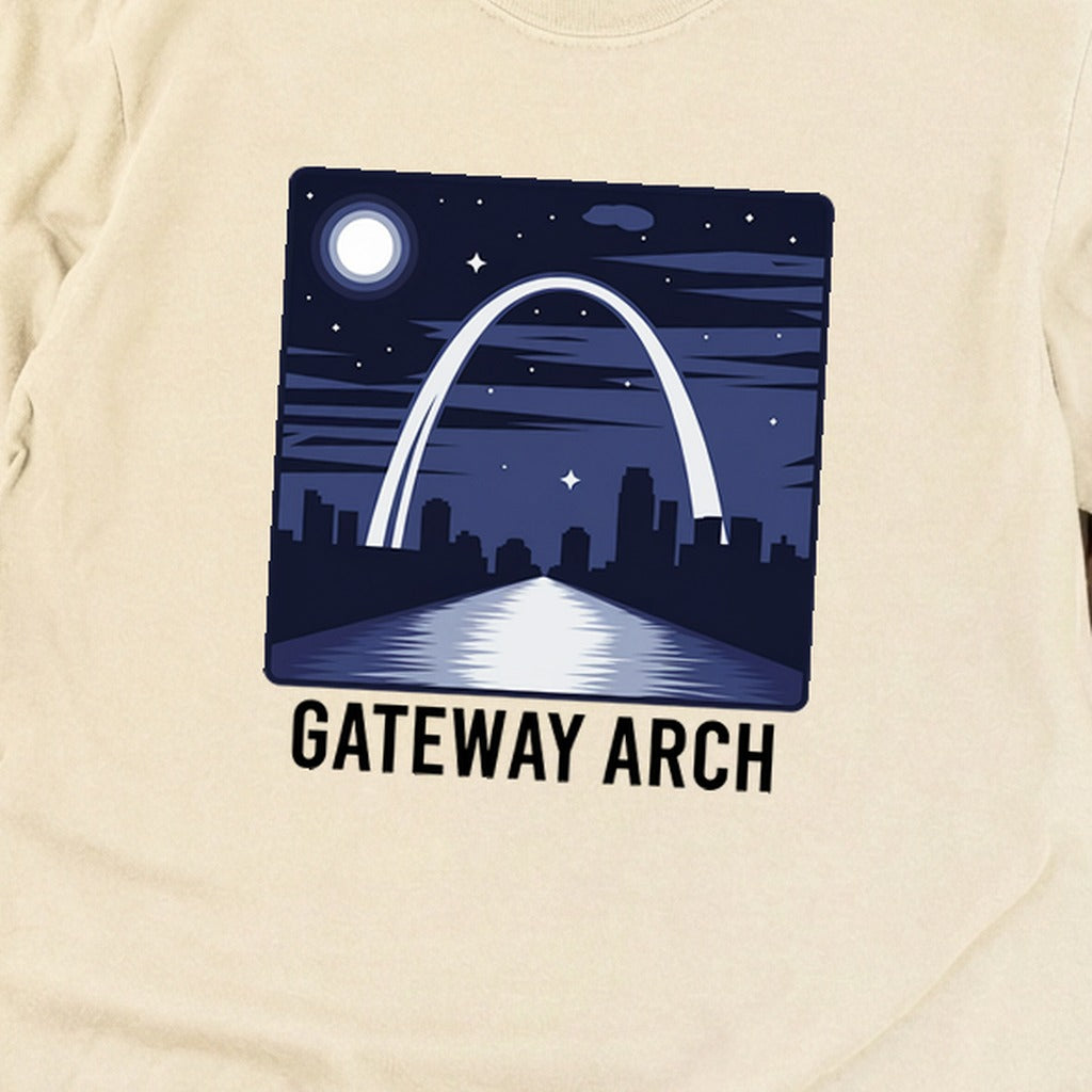 Gateway Arch at Night Premium Long Sleeve