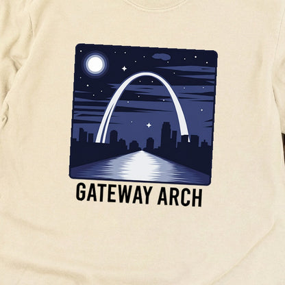 Gateway Arch at Night Premium Long Sleeve