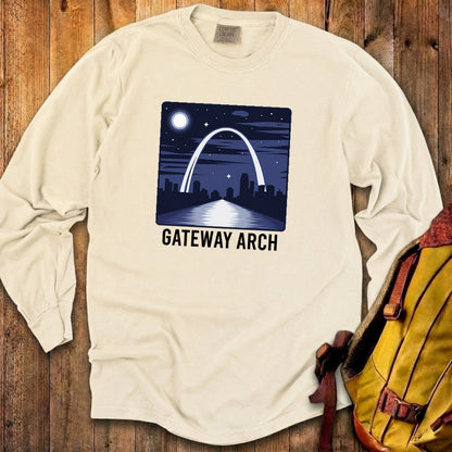 Gateway Arch at Night Premium Long Sleeve