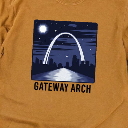 Gateway Arch at Night Premium Long Sleeve