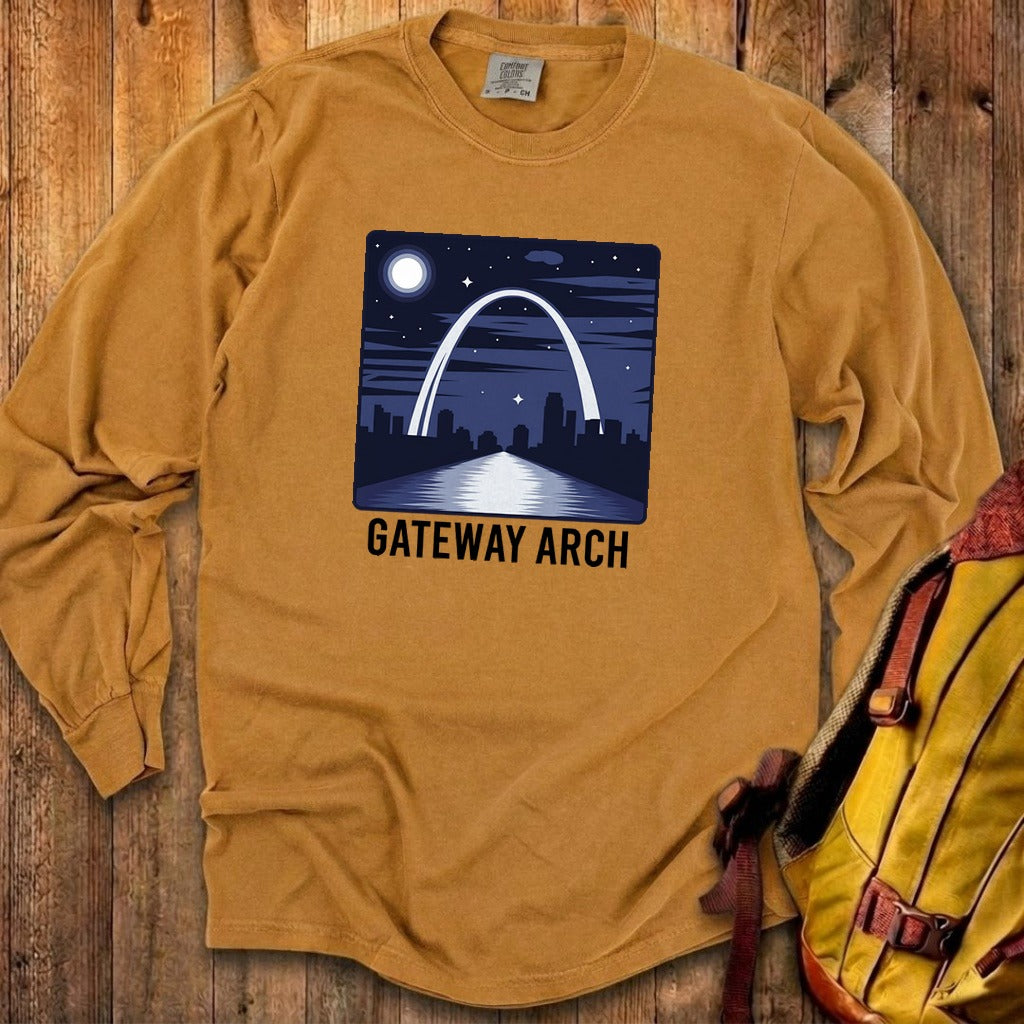Gateway Arch at Night Premium Long Sleeve