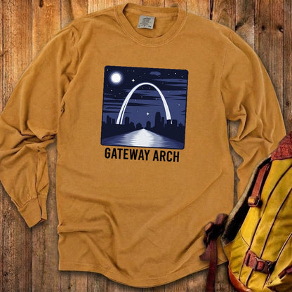 Gateway Arch at Night Premium Long Sleeve