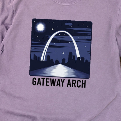 Gateway Arch at Night Premium Long Sleeve