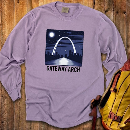 Gateway Arch at Night Premium Long Sleeve