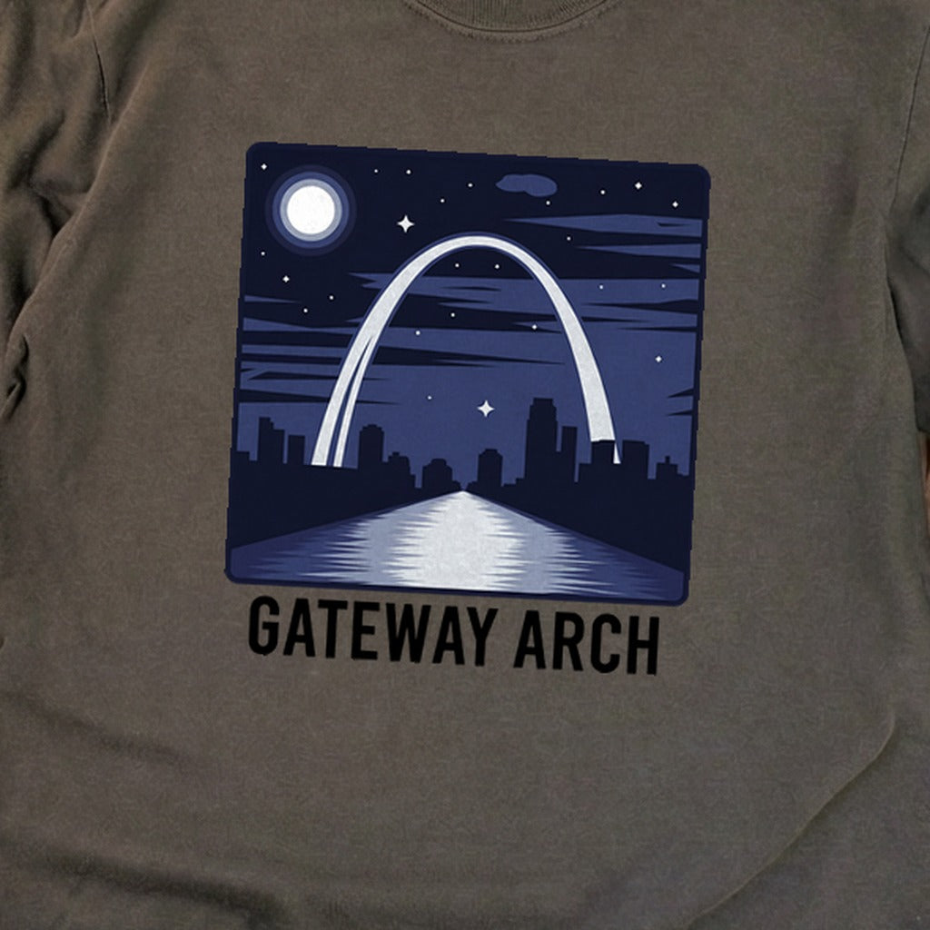Gateway Arch at Night Premium Long Sleeve