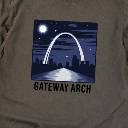 Gateway Arch at Night Premium Long Sleeve