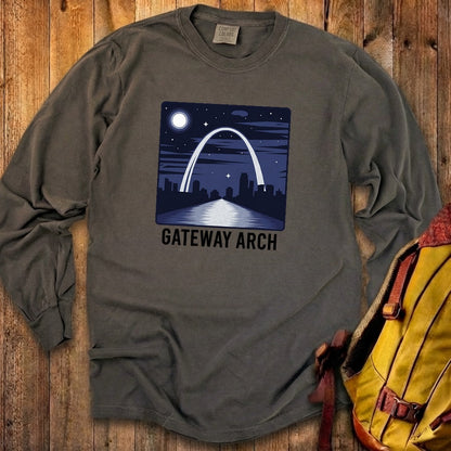 Gateway Arch at Night Premium Long Sleeve