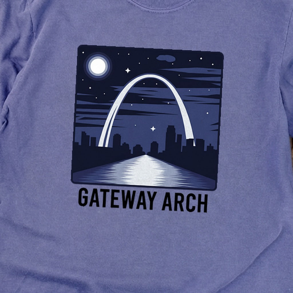 Gateway Arch at Night Premium Long Sleeve