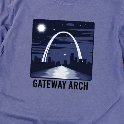 Gateway Arch at Night Premium Long Sleeve
