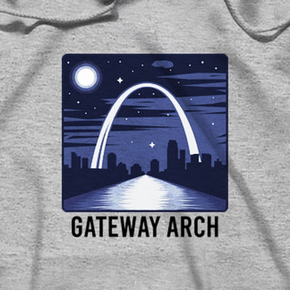 Gateway Arch at Night Hoodie