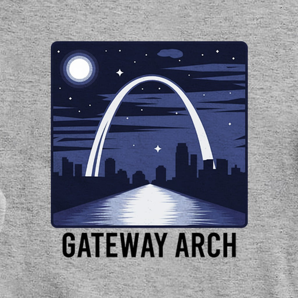 Gateway Arch at Night Crewneck Sweatshirt
