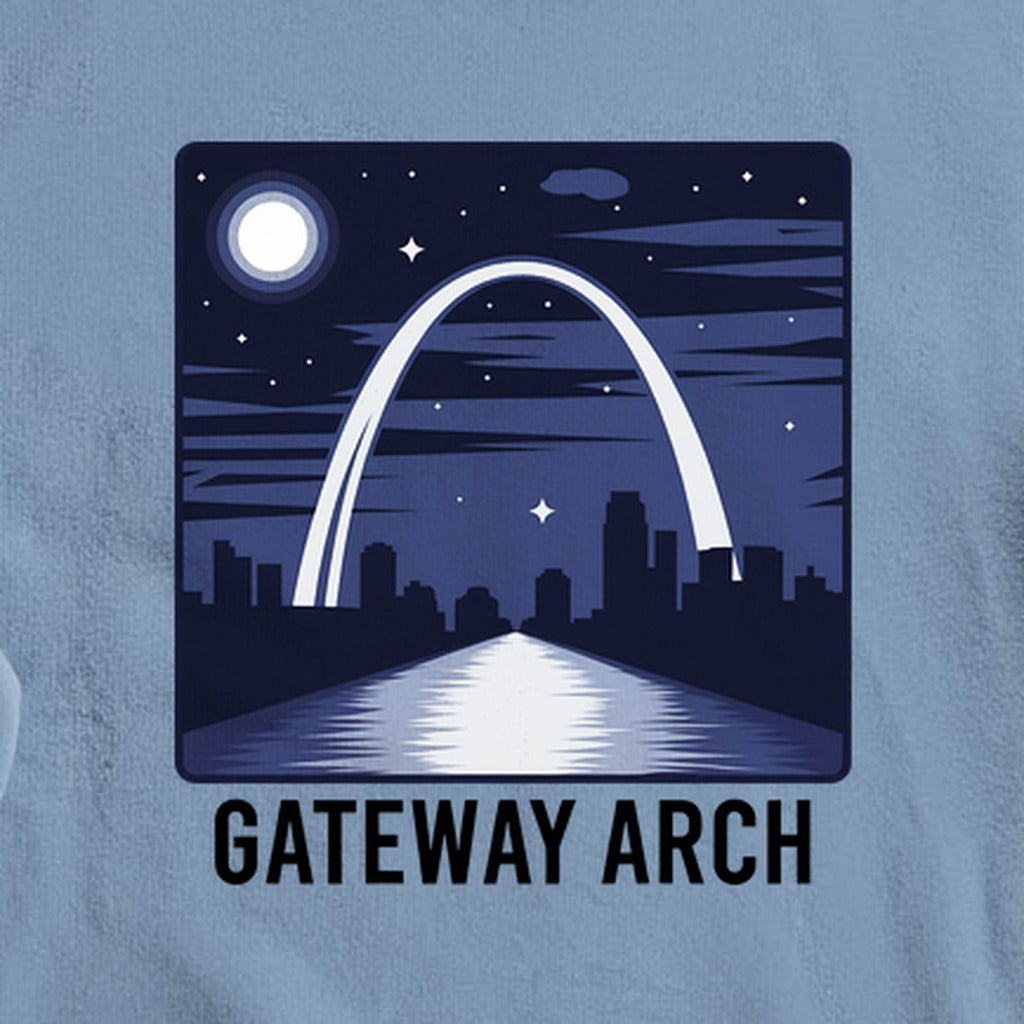 Gateway Arch at Night Crewneck Sweatshirt