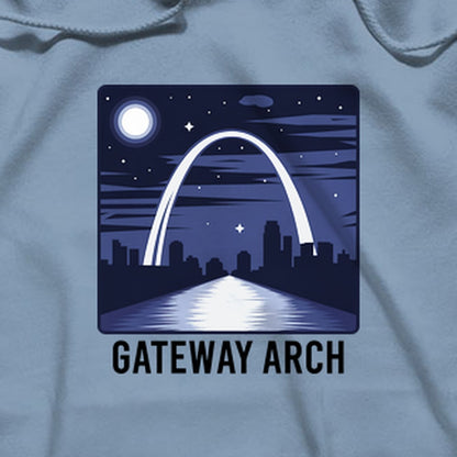 Gateway Arch at Night Hoodie