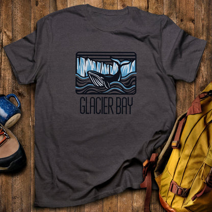 Glacier Bay National Park T-Shirt Dark Heather Adventure and Outdoors Themed T-Shirt
