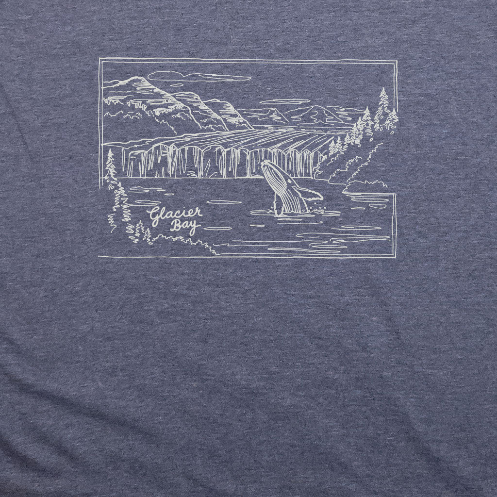 Glacier Bay Line Drawing T-Shirt