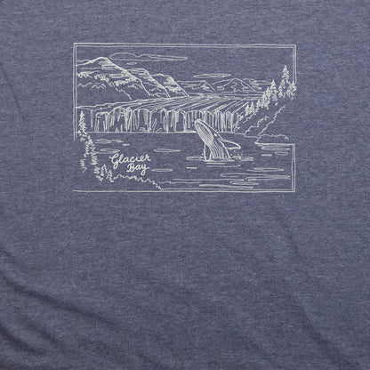 Glacier Bay Line Drawing T-Shirt