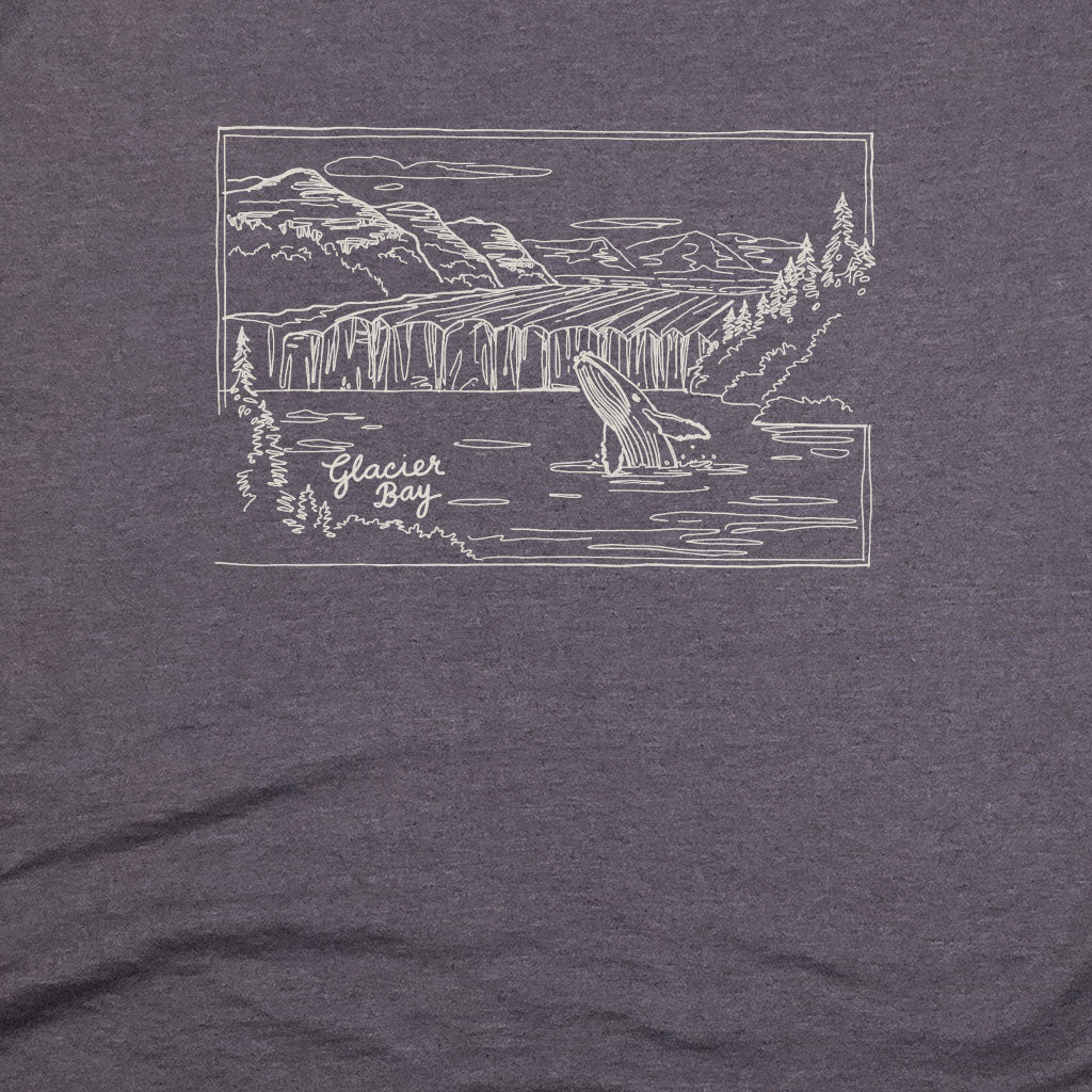 Glacier Bay Line Drawing T-Shirt