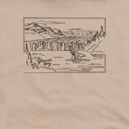 Glacier Bay Line Drawing Hoodie