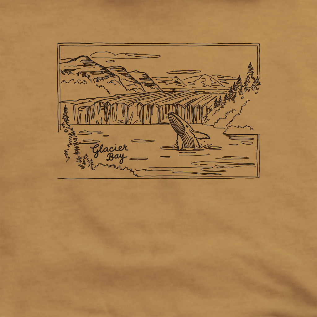 Glacier Bay Line Drawing Hoodie