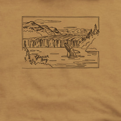 Glacier Bay Line Drawing Hoodie