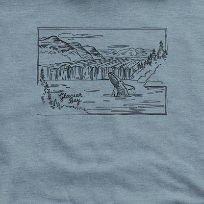 Glacier Bay Line Drawing Hoodie