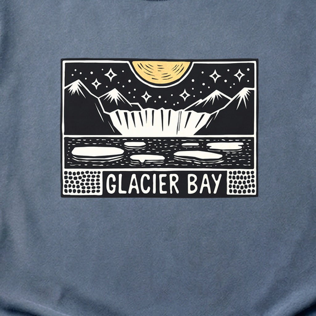 Glacier Bay at Night Cotton T-Shirt