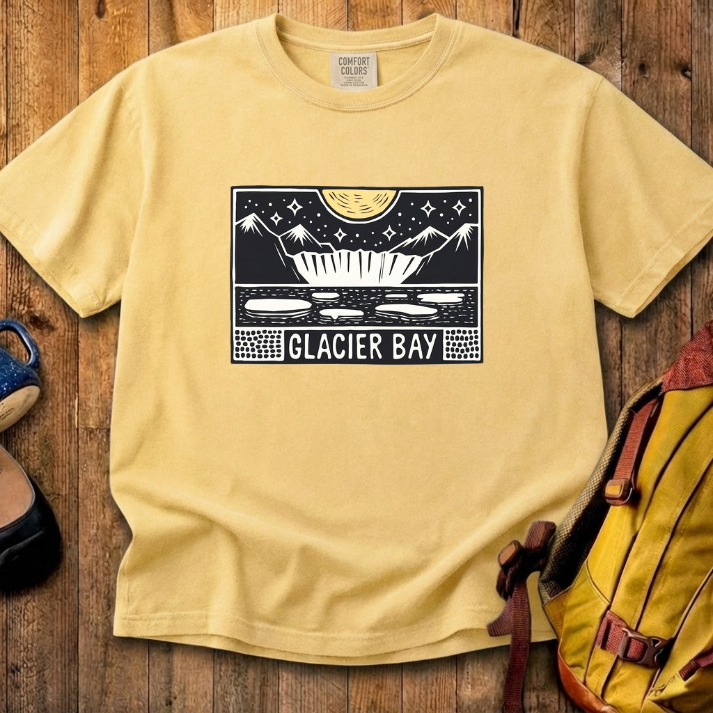 Glacier Bay at Night Cotton T-Shirt