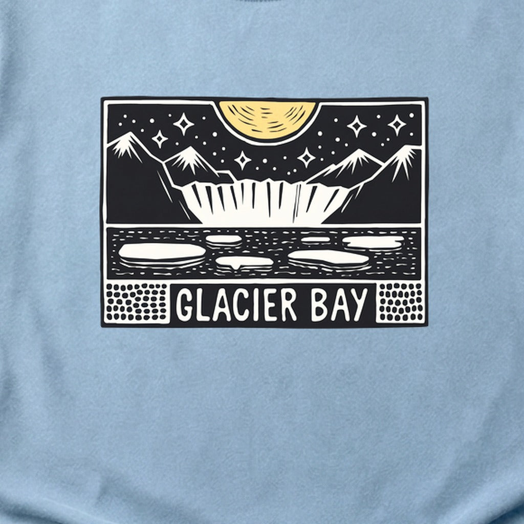 Glacier Bay at Night Cotton T-Shirt