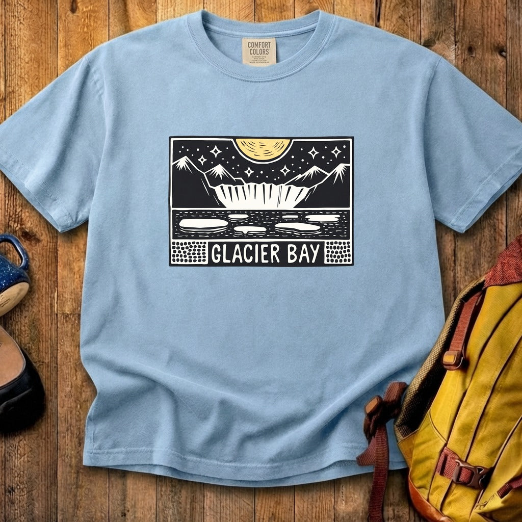 Glacier Bay at Night Cotton T-Shirt