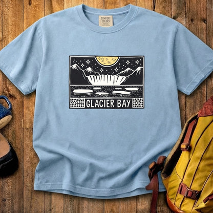 Glacier Bay at Night Cotton T-Shirt