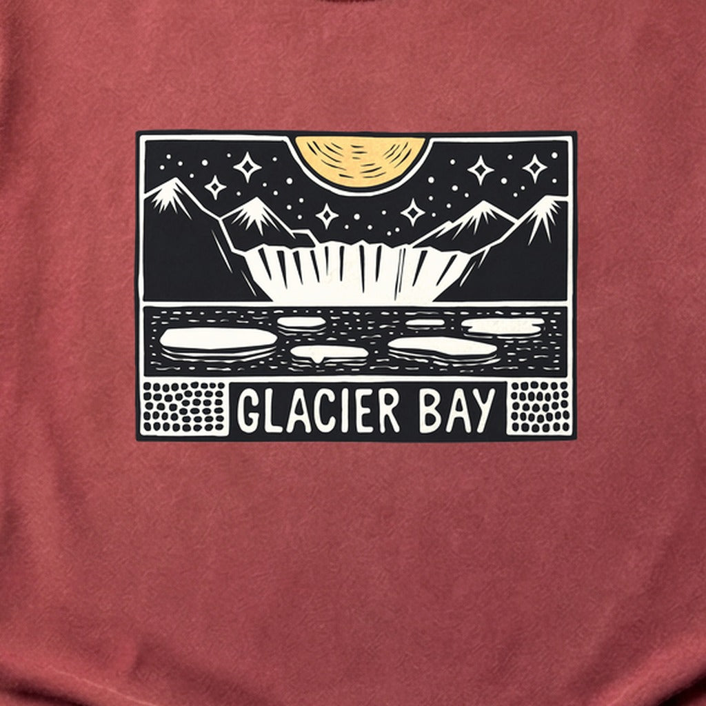 Glacier Bay at Night Cotton T-Shirt