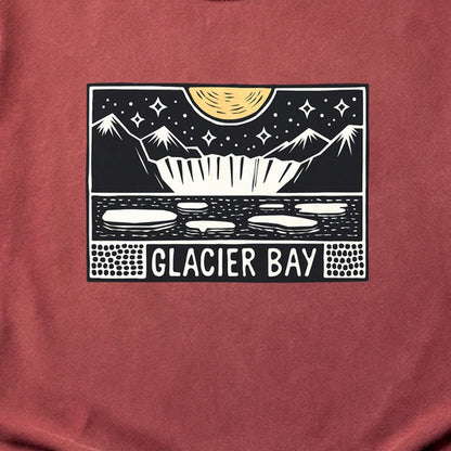 Glacier Bay at Night Cotton T-Shirt
