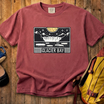 Glacier Bay at Night Cotton T-Shirt