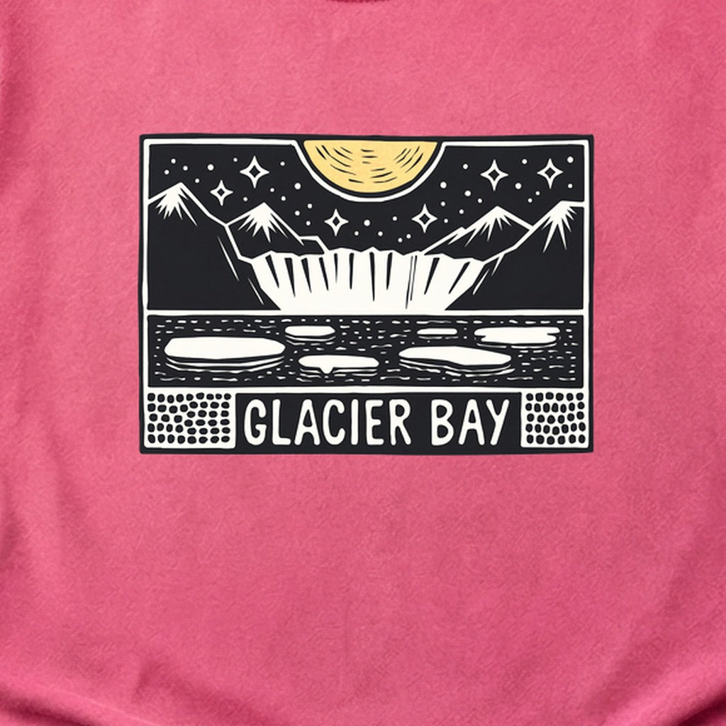 Glacier Bay at Night Cotton T-Shirt