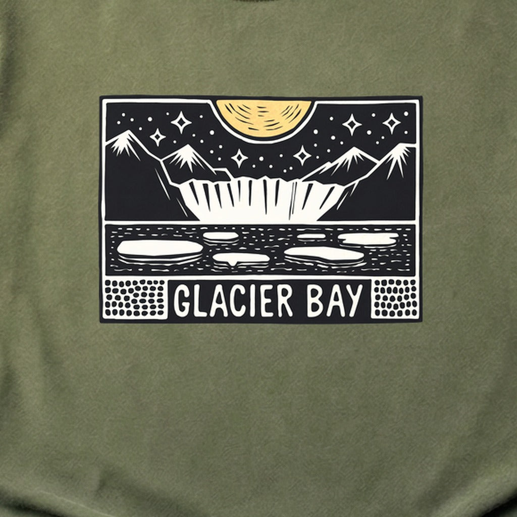 Glacier Bay at Night Cotton T-Shirt
