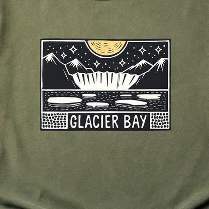 Glacier Bay at Night Cotton T-Shirt