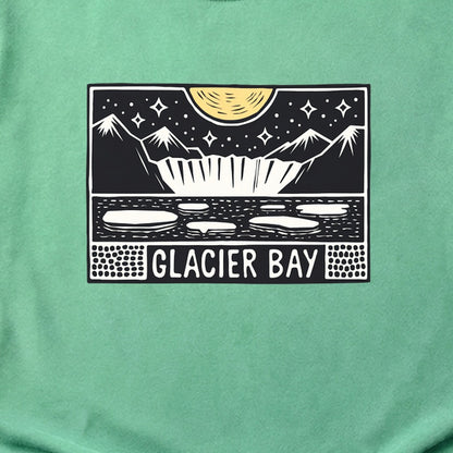 Glacier Bay at Night Cotton T-Shirt