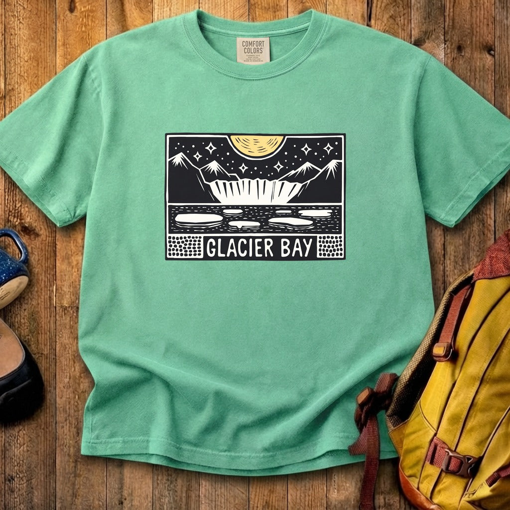 Glacier Bay at Night Cotton T-Shirt
